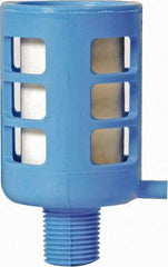 Parker - 1/2 NPT Air Compressor Exhaust Filter - 3 CFM, 15 psi, 2" Diam x 3.7" High, Use with Welch Pump Models #1400, 1405, 8907 - Industrial Tool & Supply