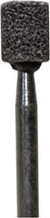 Tru-Maxx - 1/4" Head Diam x 5/16" Thickness, B136, Cylinder Cup End, Aluminum Oxide Mounted Point - Coarse Grade, 60 Grit, 77,250 RPM - Industrial Tool & Supply