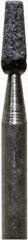 Tru-Maxx - 3/32" Head Diam x 1/4" Thickness, B98, Cylinder End, Aluminum Oxide Mounted Point - Coarse Grade, 120 Grit, 105,000 RPM - Industrial Tool & Supply