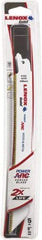 Lenox - 8" Long x 3/4" Thick, Bi-Metal Reciprocating Saw Blade - Tapered Profile, 10 TPI, Toothed Edge, Universal Shank - Industrial Tool & Supply