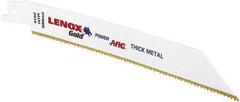 Lenox - 6" Long x 3/4" Thick, Bi-Metal Reciprocating Saw Blade - Tapered Profile, 14 TPI, Toothed Edge, Universal Shank - Industrial Tool & Supply