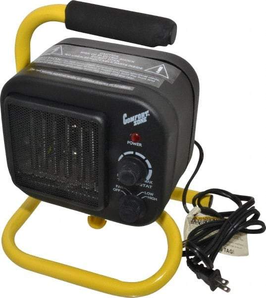 Comfort Zone - Shop Heater - 110 Volts, 6.82/13.64 Amps - Industrial Tool & Supply