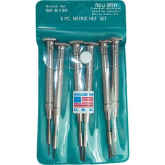 Moody Tools - Precision & Specialty Screwdrivers Type: Precision Hex Overall Length Range: 3" - 6.9" - Industrial Tool & Supply