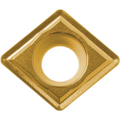 CCMT09T308 CA6525 Carbide Turning Insert TiCl2O3/TiN Finish, Neutral, 3/8″ Inscribed Circle, 0.0315″ Corner Radius, 5/32″ Thick, 80° Diamond, Series CA65