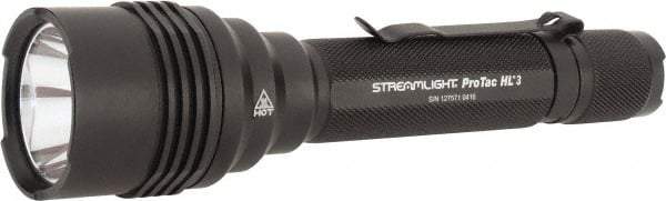 Streamlight - White LED Bulb, 1,100 Lumens, Industrial/Tactical Flashlight - Black Aluminum Body, 3 CR123A Lithium Batteries Included - Industrial Tool & Supply