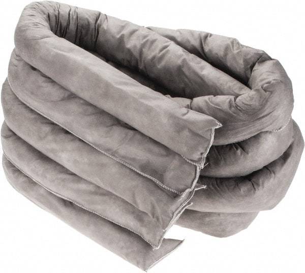 Brady SPC Sorbents - 40.5 Gal, 3.5' Long, 3" Diam, Polypropylene Sock - Universal, White - Industrial Tool & Supply