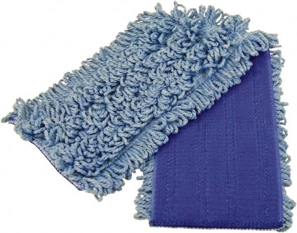 Fas-trak - Blue Head Band, Microfiber Loop End Mop Head - Industrial Tool & Supply
