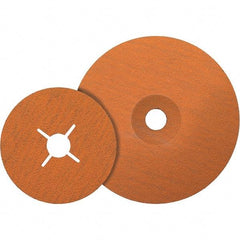 WALTER Surface Technologies - 7" Diam 7/8" Hole 120 Grit Fiber Disc - Ceramic, Series 15-X, Coolcut XX - Industrial Tool & Supply