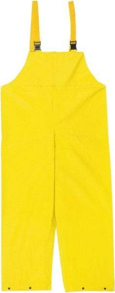 MCR Safety - Size S, Yellow, Rain, Limited Flammability Overall - Snap Ankle, Take Up Snaps Wrist - Industrial Tool & Supply