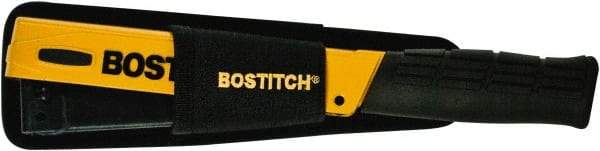 Stanley Bostitch - Manual Hammer Tacker - 1/4, 5/16, 3/8" Staples, 84 Lb Capacity, Yellow, Aluminum Die Cast - Industrial Tool & Supply