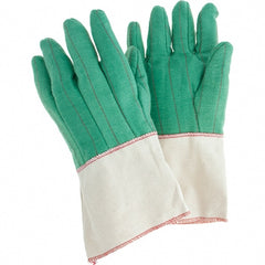 Welding/Heat Protective Glove 5″ CUFF GRN/WHT 1/PR JUMBO HVY WT HOTMILL GLVS