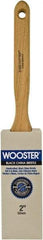 Wooster Brush - 2" Flat Hog Sash Brush - 2-15/16" Bristle Length, 6-1/8" Maple Fluted Handle - Industrial Tool & Supply