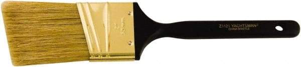 Wooster Brush - 2" Angled Hog Sash Brush - 2-7/16" Bristle Length, 5-1/8" Plastic Fluted Handle - Industrial Tool & Supply