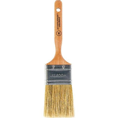 Wooster Brush - 2" Flat Hog Varnish Brush - 2-11/16" Bristle Length, 5-1/8" Maple Dowel Handle - Industrial Tool & Supply
