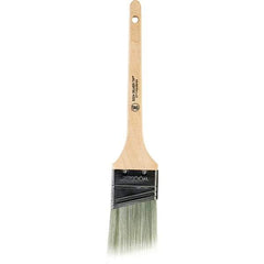 Wooster Brush - 2" Angled Synthetic Sash Brush - 2-7/16" Bristle Length, 7-1/4" Wood Rattail Handle - Industrial Tool & Supply