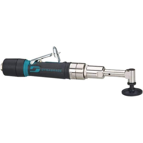 Dynabrade - 2" Max Disc, 3,200 RPM, Pneumatic Handheld Disc Sander - 26 CFM, 1/4" Inlet, 0.4 hp, 90 psi, Includes Wrench & Disc Sander - Industrial Tool & Supply