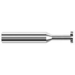 Harvey Tool - 3/16" Cut Diam, 1/32" Cut Width, 3/16" Shank, Staggered-Tooth Woodruff Keyseat Cutter - Exact Industrial Supply