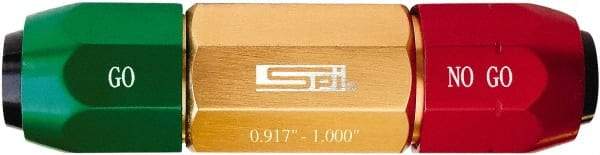 SPI - 0.917 to 1 Inch Ring Diameter Range, M0 Handle Size, Aluminum, Pin Gage Handle - Industrial Tool & Supply