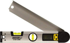 Johnson Level & Tool - 225° Measuring Range, Digital Protractor - 0.1° Resolution, 12 Inch Long Blade, Accuracy Up to 0.3°, CR2032 Lithium Battery Not Included - Industrial Tool & Supply