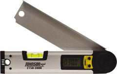 Johnson Level & Tool - 225° Measuring Range, Digital Protractor - 0.01° Resolution, 10 Inch Long Blade, Accuracy Up to 0.03°, CR2032 Lithium Battery Not Included - Industrial Tool & Supply