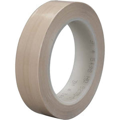 3M - 36 Yd x 1" Beige PTFE Film Tape - Industrial Tool & Supply