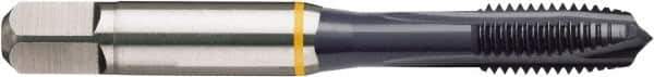 Guhring - #5-40 UNC, TiCN Finish, Cobalt Spiral Point Tap - Plug Chamfer, Right Hand Thread, 1.941" OAL, 0.433" Thread Length, 0.141" Shank Diam, 2B/3B Class of Fit, Series 4404 - Exact Industrial Supply