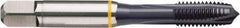 Guhring - #2-56 UNC, TiCN Finish, Cobalt Spiral Point Tap - Plug Chamfer, Right Hand Thread, 1-3/4" OAL, 0.441" Thread Length, 0.141" Shank Diam, 2B/3B Class of Fit, Series 4404 - Exact Industrial Supply
