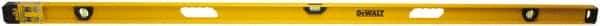 DeWALT - Magnetic 78" Long 3 Vial I-Beam Level - Aluminum, Yellow - Industrial Tool & Supply