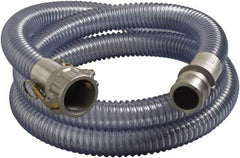 Alliance Hose & Rubber - 1-1/4" Inside x 1.56" Outside Diam, Food & Beverage Hose - 3" Bend Radius, Clear, 10' Long, 50 Max psi, 29 Vacuum Rating - Industrial Tool & Supply