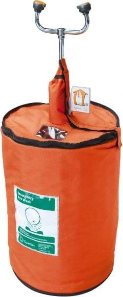 Guardian - 15 Gallon, 0.65 GPM Flow Rate at 80 PSI, Pressurized with Drench Hose, Portable Eye Wash Station - Industrial Tool & Supply