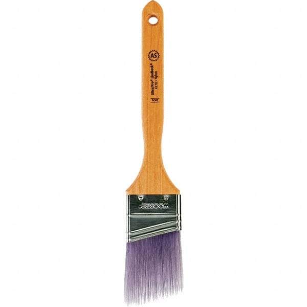 Wooster Brush - 2" Angled Synthetic Sash Brush - 2-11/16" Bristle Length, 7.77" Maple Fluted Handle - Industrial Tool & Supply