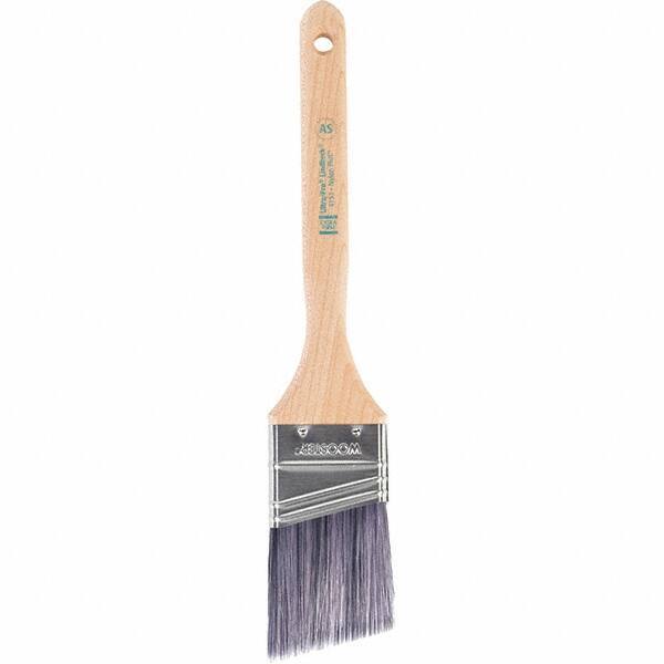 Wooster Brush - 2" Angled Synthetic Sash Brush - 2-11/16" Bristle Length, 7.88" Maple Fluted Handle - Industrial Tool & Supply