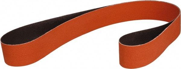3M - 2-3/4" Wide x 15-1/2" OAL, 80 Grit, Ceramic Abrasive Belt - Ceramic, Coated, Cloth Backing, Series 777F - Industrial Tool & Supply