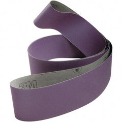 3M - 4" Wide x 132" OAL, 80 Grit, Ceramic Abrasive Belt - Ceramic, Coated, Cloth Backing, Series 970DZ - Industrial Tool & Supply