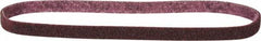 3M - 1/2" Wide x 24" OAL, Aluminum Oxide Abrasive Belt - Aluminum Oxide, Medium, Nonwoven, Series SC-BL - Industrial Tool & Supply
