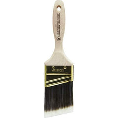 Wooster Brush - 2-1/2" Angled Nylon/Polyester Varnish Brush - 2-15/16" Bristle Length, 5-5/8" Plastic Beavertail Handle - Industrial Tool & Supply