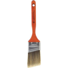 Wooster Brush - 2" Angled Nylon/Polyester Sash Brush - 2-11/16" Bristle Length, 7-3/16" Wood Fluted Handle - Industrial Tool & Supply