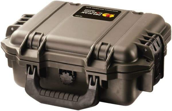 Pelican Products, Inc. - 9-51/64" Wide x 4-45/64" High, Clamshell Hard Case - Black, HPX High Performance Resin - Industrial Tool & Supply