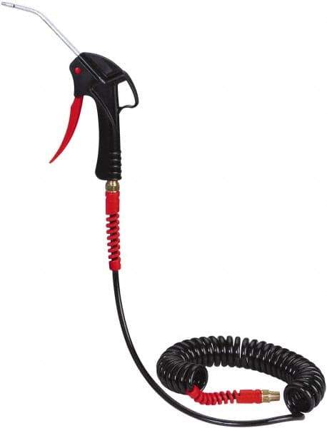 Value Collection - 3/16" ID Pistol Grip Air Gun - 20' Polyurethane Hose, 1/4 NPT Inlet - Industrial Tool & Supply