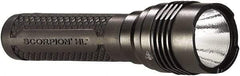 Streamlight - White LED Bulb, 725 Lumens, Industrial/Tactical Flashlight - Black Aluminum Body, 2 CR123A Lithium Batteries Included - Industrial Tool & Supply
