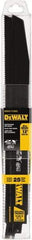 DeWALT - 12" Long x 1" Thick, High Speed Steel Reciprocating Saw Blade - Straight Profile, 10 TPI, Toothed Edge, Universal Shank - Industrial Tool & Supply