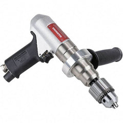 Dynabrade - 1/2" Keyed Chuck - Pistol Grip Handle, 500 RPM, 0.7 hp, 90 psi - Industrial Tool & Supply