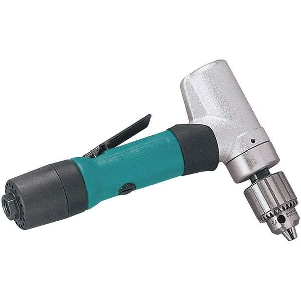 Dynabrade - 1/4" Keyed Chuck - Inline Handle, 950 RPM, 0.4 hp, 90 psi - Industrial Tool & Supply
