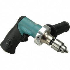 Dynabrade - 1/4" Keyed Chuck - Pistol Grip Handle, 1,000 RPM, 0.4 hp, 90 psi - Industrial Tool & Supply
