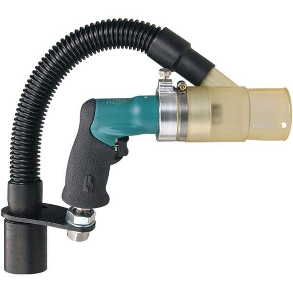 Dynabrade - 1/4" Keyed Chuck - Pistol Grip Handle, 500 RPM, 0.4 hp, 90 psi - Industrial Tool & Supply
