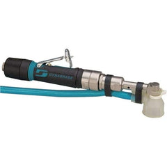 Dynabrade - 1/4" Keyed Chuck - Right Angle Handle, 3,200 RPM, 0.4 hp, 90 psi - Industrial Tool & Supply