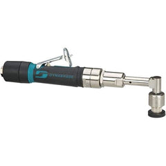 Dynabrade - 3,200 OPM, 26 CFM Air Consumption, 90 psi Air Pressure, Right Angle Air Orbital Sander - Round Pad, 1/4 NPT Inlet - Industrial Tool & Supply