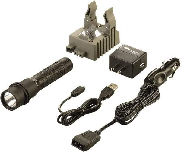 Streamlight - White LED Bulb, 260 Lumens, Industrial/Tactical Flashlight - Black Aluminum Body, 1 3.75V Lithium-Ion Battery Included - Industrial Tool & Supply