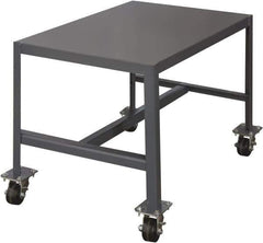 Durham - Mobile Work Bench - Steel, Gray, 24" Long x 18" Deep x 36" High - Industrial Tool & Supply