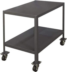 Durham - Mobile Work Bench - Steel, Gray, 72" Long x 36" Deep x 36" High - Industrial Tool & Supply